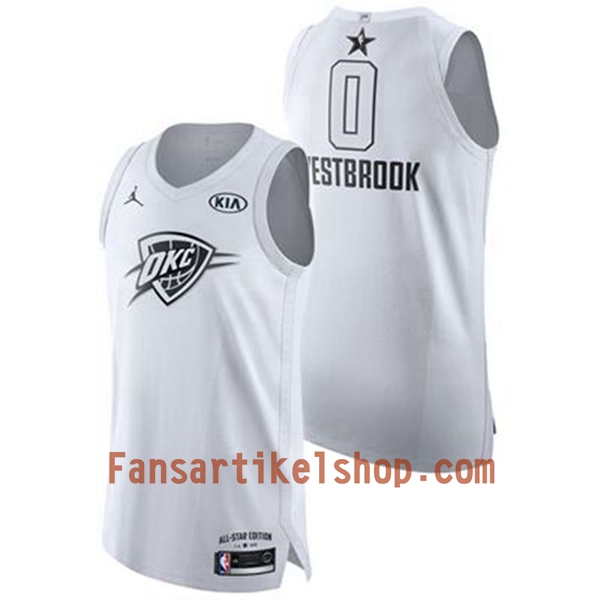 NBA Oklahoma City Thunder Trikot Russell Westbrook 0 2018 All-Star Jordan Brand Weiß Swingman - Herren NBA Oklahoma City Thunder Trikot Russell Westbrook 0 2018 All-Star Jordan Brand Weiß Swingman - Herren